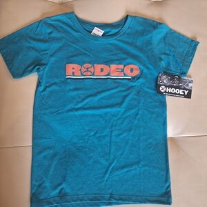 Hooey Kids Teal and Orange Rodeo Tee